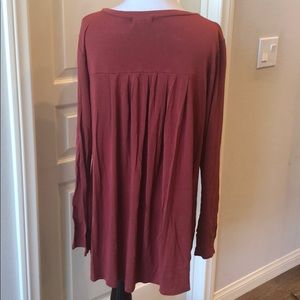 Rust flowy tunic